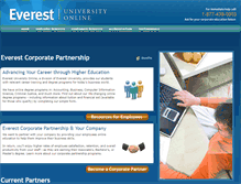 Tablet Screenshot of corporate.everestonline.edu